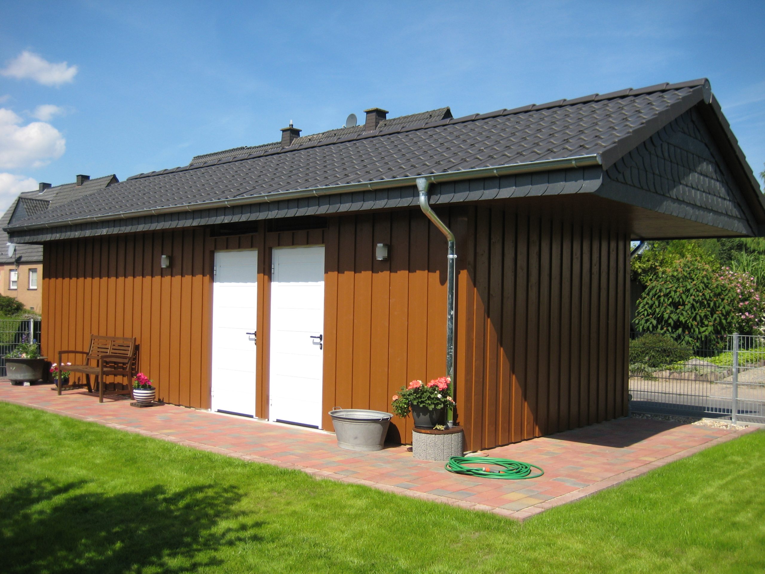 Carport, Garage, Freisitz