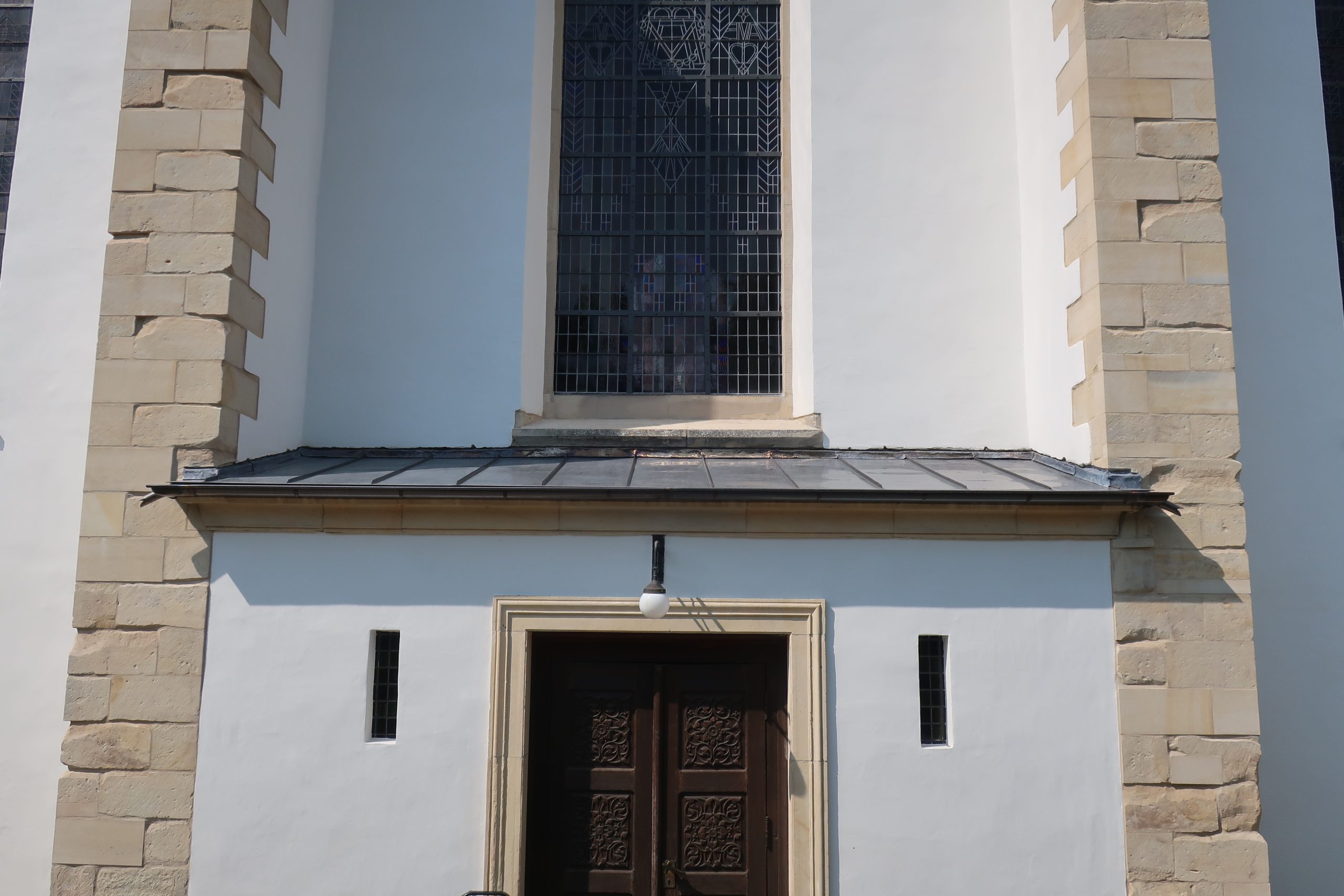Kupfereindeckung, Kirchenvordach